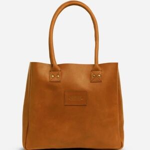 Classic Tan Leather Tote by Parker Clay Merkato Style